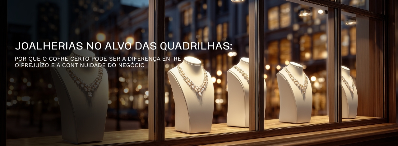 Joalherias no Alvo das Quadrilhas: Por que o cofre certo pode ser a diferença entre o prejuízo e a continuidade do negócio